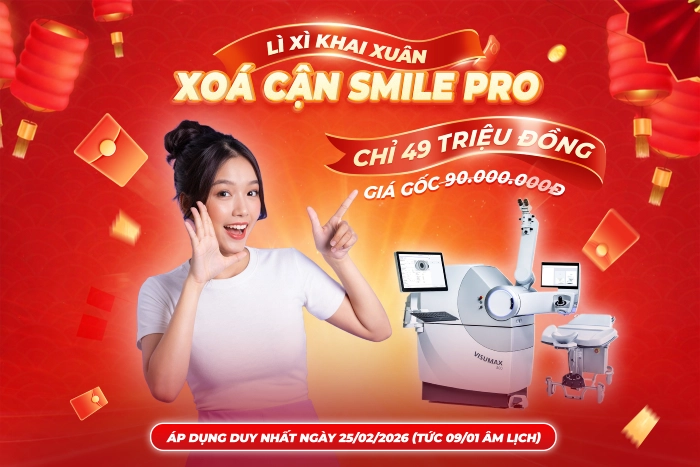 Lì xì khai xuân Bính Ngọ 2026: Ưu đãi đặc biệt phẫu thuật khúc xạ