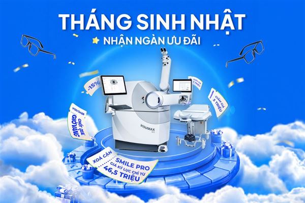 Bảng giá xóa cận tháng 5: Tháng sinh nhật - Nhận ngàn ưu đãi