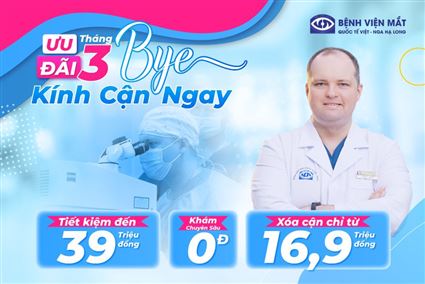 Miễn phí khám xóa cận 0Đ - Tiết kiệm lên đến 39 triệu đồng