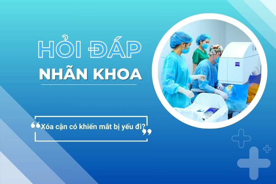 Hỏi đáp nhãn khoa: Mắt có bị yếu đi sau khi mổ cận?