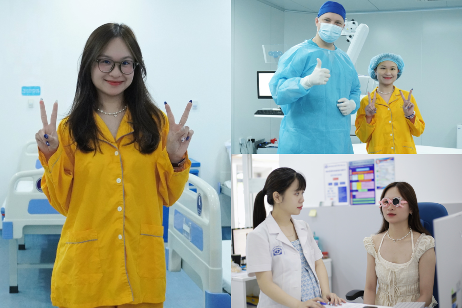 Du học sinh từ Pháp về Mắt Việt – Nga Hạ Long xóa cận: Tạm biệt cặp kính gọng 5 độ