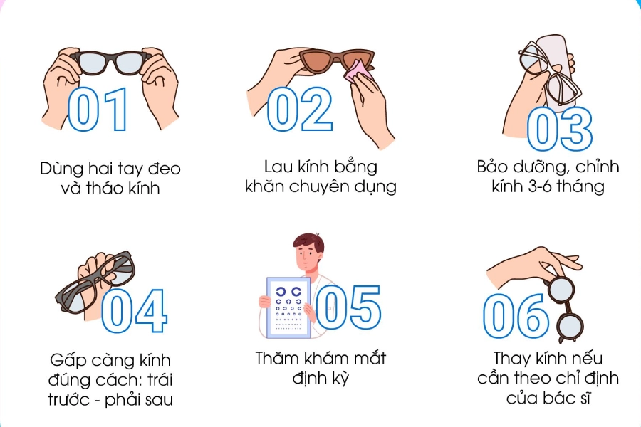 Bỏ túi 6 tips chăm kính gọng đúng cách