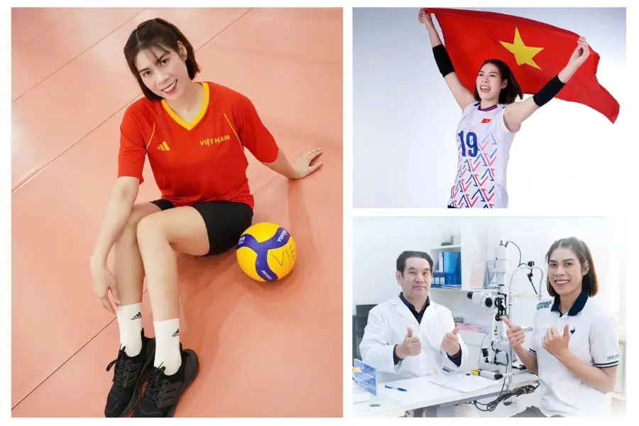 VĐV bóng chuyền Lâm Oanh xóa cận để giữ vững phong độ thi đấu đỉnh cao