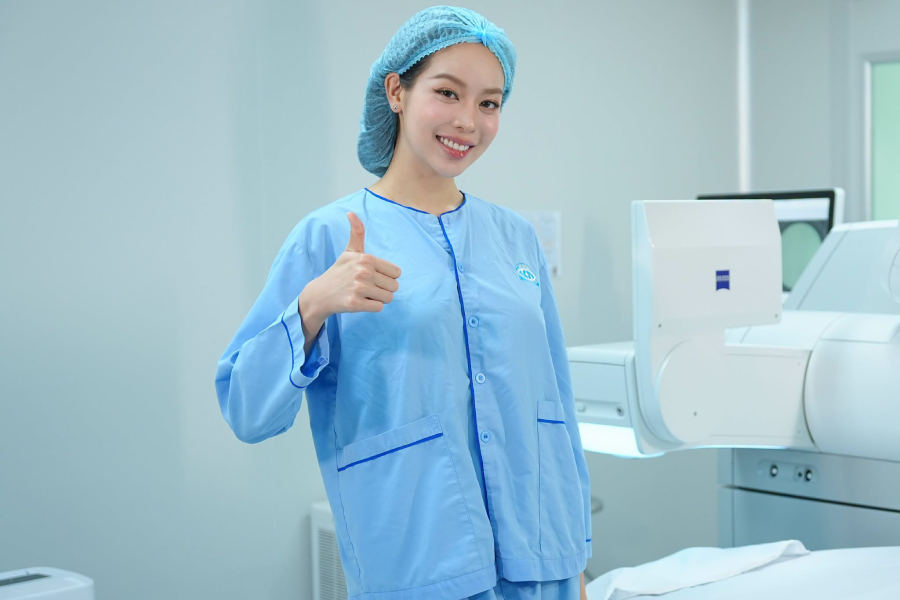 Video: Hoa hậu Thanh Thủy chia sẻ thị lực thực tế sau 3 năm xóa cận