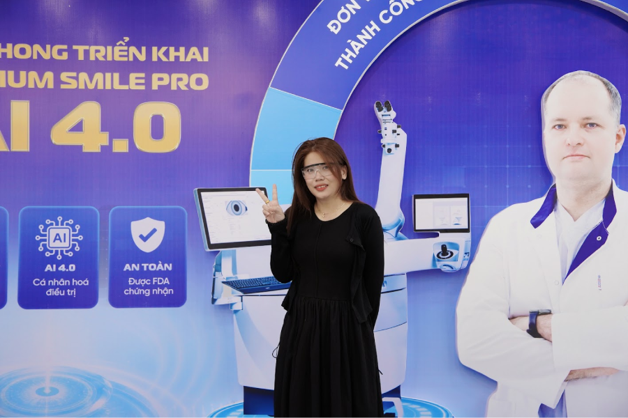 9X xóa cận SMILE Pro AI 4.0 vì muốn có đôi mắt sáng, tự tin hơn trong cuộc sống