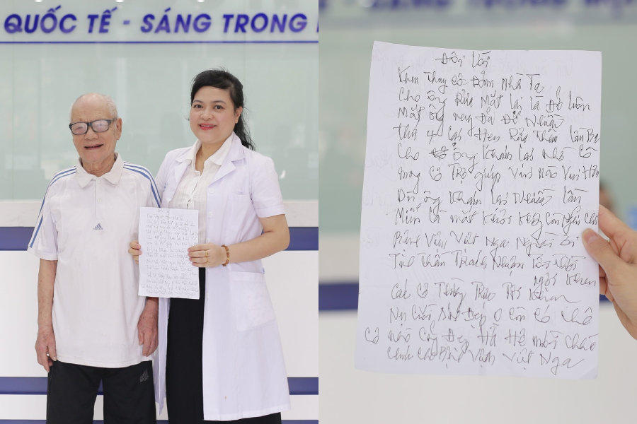 Khách hàng 90 tuổi làm thơ gửi tặng Mắt Việt – Nga Hạ Long