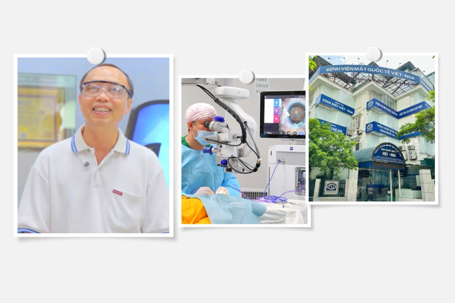 Kỹ sư U60 tin tưởng tuyệt đối bác sĩ Mắt Việt – Nga khi lựa chọn bệnh viện mổ đục thủy tinh thể