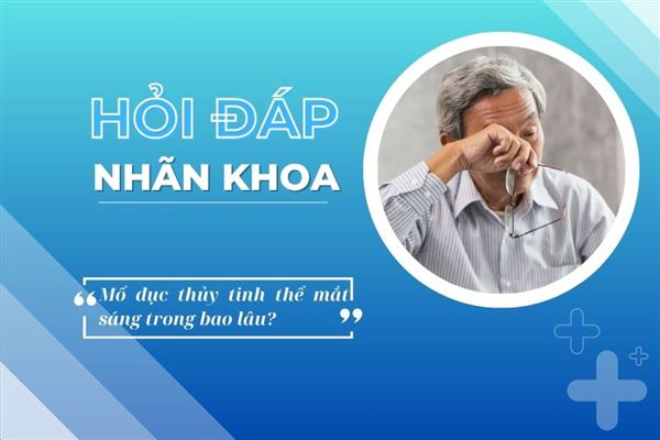 Hỏi đáp nhãn khoa: Mổ đục thủy tinh thể mắt sáng trong bao lâu?