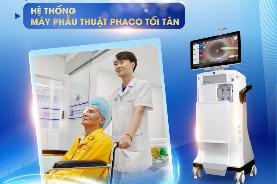 Cận cảnh hệ thống máy tối tân Quatera 700 trong phẫu thuật đục thủy tinh thể 