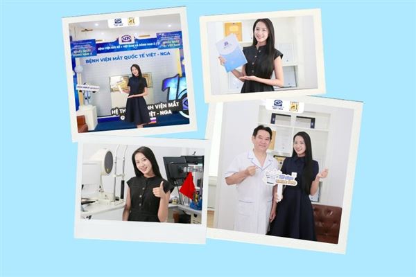 Hoa hậu Việt Nam Hà Trúc Linh xóa cận Smile Pro tại Mắt Việt – Nga