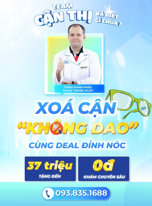 Bùng nổ siêu ưu đãi tháng 10: Xóa cận không dao cùng deal đỉnh nóc