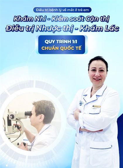 Kiểm soát Cận thị - Nhược thị - Lác trẻ em với công nghệ chuyển giao trực tiếp từ Liên Bang Nga