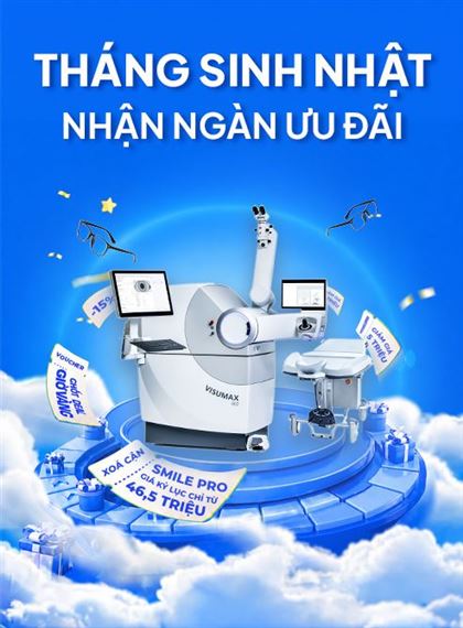 Bảng giá xóa cận tháng 5: Tháng sinh nhật - Nhận ngàn ưu đãi
